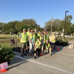 Residents receiving free trees during the Keep Nassau Beautiful tree giveaway event